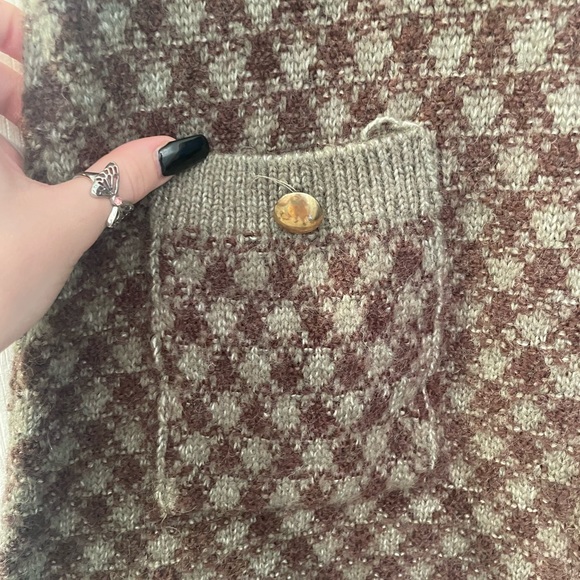 Zara Gold Buttons Knit Dress - Picture 11 of 13